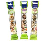 3 PACK MIXED VITAKRAFT SMALL ANIMAL ROLLINIS RABBIT GUINEA PIG TREAT BALL SNACKS
