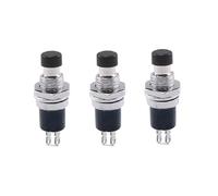 3 Pack Momentary Push Button Switch ON-(OFF) for spst Normally Closed Contacts 250VAC 1A 6mm Button for DIY Modelling Projects