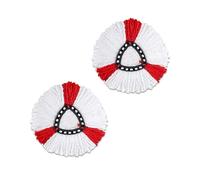 3 Pack Mop Head Compatible For O-cedar, EasyWring 1 Tank System, Microfiber Refill Replace, Machine Washable(2 pack red white)