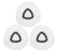 3 Pack Mop Head Replacement Compatible with Vileda Turbo Microfibre Mops and Bucket, Spin Mop Head Replacement for Turbo 2in1 Spin Mops, Microfiber Refills, Machine Washable and Easy to Replace