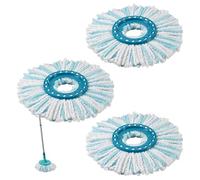 3 Pack Mop Heads Replacement, 360° Rotating Mop Head, Replacement Mops Heads, Clean Twist Disc Mops Replacements Head for Cleaning All Floor Types