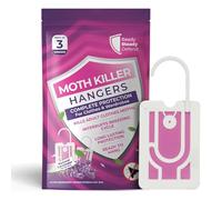 3-Pack Moth Killer Hangers for Wardrobes: Lavender-Scented Clothes Moth Repellent | Anti-Moth Protection for Wardrobes and Drawers | Up to 3 Months Protection per Hanger |
