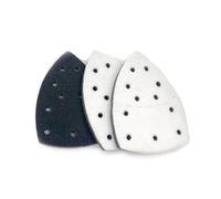 3-Pack Mouse Sander Pads, 105mm x 152mm 11-Hole Foam Interface Pad with Hook Loop Compatible with Bosch Multi Sander & Detail Sander for Sanding Polishing Dust Extraction