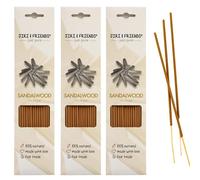 3-Pack Natural incense Sandalwood Jiri & Friends Fair trade 100% natural 15 sticks