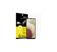 NEW'C 3 Pack Designed for Samsung Galaxy A12, Galaxy A02s Screen Protector Tempered Glass,Case Friendly Scratch-proof, Bubble Free, Ultra Resistant