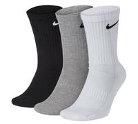 Nike Unisex's U NK EVERYDAY CUSH CREW 3PR Socks, Black/(White), M