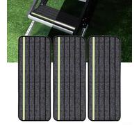 3-Pack Non-Slip Stair Mats for RVs Bright Indoor/Outdoor Grip Mats Dark Gray 19 x 49 cm - Safety & Style for Steps Prevent Slips & Falls