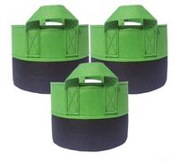 3 Pack Non-Woven Fabric Plant Bags for Vegetable Fruit Flower Tomato Plants Suitable for Raised Bed Container Gardening (7 gallon)