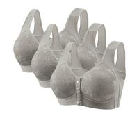 3 Pack Nursing Bras for Breastfeeding, Snap Open Front Wireless Bras, Pregnancy Maternity Bra, Non-Wired Bralet, Comfy Full Coverage Bra, Everyday Bralette Crop Top My Orders Gray