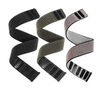 3 Pack Nylon Strap with Strap Compatible with Garmin Fenix 7/Fenix 6/Fenix 5, 22mm Sport Armband for Garmin Fenix 7 Pro/6 Pro/5 Plus/Epix Pro 47mm, Forerunner 965/955/945/935/Sapphire, Black/Army