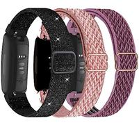 3 Pack Nylon Straps Compatible with Fitbit Inspire 3/ 2/1/HR/Ace 3/Ace 2