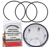 (3 Pack) O-Rings for Whirlpool WHKF-DWHBB & American Plumber W10-PR by Captain O-Ring