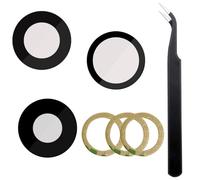 3 Pack OEM Original Rear Back Camera Sapphire Glass Lens Replacement Compatible with iPhone 13 Pro 6.1 Inch / 13 Pro Max 6.7 Inch + Adhesive Preinstalled + Repairing Tweezers Tool Kit