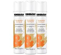 3 Pack of 250ml Toni & Guy Damage Repair Conditioner Fibre Strengthening System, Hair becomes Stronger and More Resilient With Every Wash For a Smooth Finish