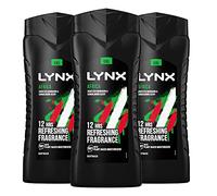 3 Pack of 500ml Lynx Africa Energy Boost Shower Gel Bodywash With 12 Hour Refreshing Fragrance