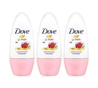 3 Pack of 50ml Dove Go Fresh Pomegranate & Lemon Verbena Roll-on Antiperspirant Deodorant