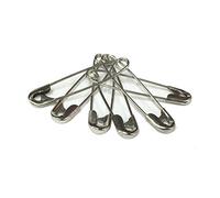 3 PACK OF 6 QUALICARE PREMIUM QUALITY MEDICAL GRADE STEEL SMALL 28MM (2.8CM) FASTENING SAFETY PINS