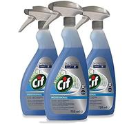 3 Pack of 750ml Cif Professional Formula Glass & Multi-Surface Cleaner Streak and Smear