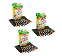 3 Pack of 8 Crayola Dry-Erase Crayons bundled by Maven Gifts