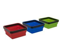 3 PACK Collapsible Magnetic Parts Trays - Screw Nail Nut Bolt Holder Parts Tubs