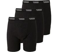 3 Pack of D555 Mens Driver II Kingsize Underwear Boxer Shorts - Black - 7XL
