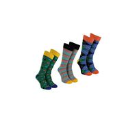 3 Pack of Novelty Dress Socks Happy Socks Pale Green 6-11