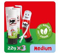 3 Pack of Pritt Glue Sticks 22g - 90% Natural, Strong Hold, Child-Friendly Adhesive for Home, School, Office, and Crafts Child Friendly Green Safe Adhesive DIY Strong Hold UK Recyclable (Pack of 3)