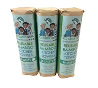Eco Green Living 3 Pack of Reusable Bamboo Kitchen Towels