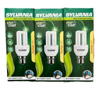 Sylvania 10Pc Homelight Energy Saving Light Bulbs 8W 450Lm B22