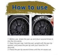 3-pack Oil-based Tire Marker for Cars Having Bicycles Atvs - Quick-drying Trucks Permanent Waterproofed White - Compatible Marker All Rubber Tires