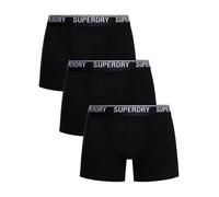3 Pack Organic Cotton Boxer Briefs Black/Optic XL
