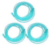 3 Pack Oxygen Tube, Kink Resistant Oxygen Supply Tubing, Each 16.7 Feet, Green Color, with Direct and Y Connector