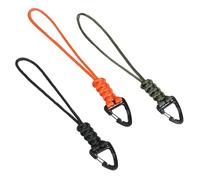 3 Pack Paracord Keychain, Braided Lanyard, D-Ring Rope Keychain Paracord Strap with Triangle Clip Heavy Duty Hook for Keys, Backpack, Camping, Hiking Outdoor Gear Men Women