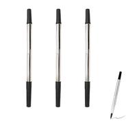 3 Pack Parker Ballpoint Pen Refills, Black Ink Rollerball Pen Refills, Medium Point 0.7mm, Smooth Writing Experience with Deeply Pigmented Quink Ink, Long-Lasting, Compatible with Most Rollerball Pens