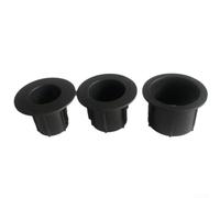 3 Pack Patio Umbrella Hole Insert Sleeves, 28-48mm Black PP Bushing for Outdoor Dining Tables, Reducer Adapter Stabilizes Umbrella Poles on Garden Deck Furniture