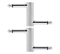 3 Pack Pedal Coupler 6.35mm 1/4'' Male to Coupler Plug Adapter Z Type Connector for Guitar Effects Pedalboard