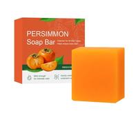 3-Pack Persimmon Soap, Persimmon Soap Bars for Odour Control, Handmade Deodorising Soaps for Men & Women, Deep Cleansing Face & Body Bar (#A-3pc)