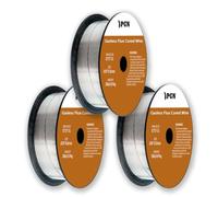 (3 Pack) PGN Flux Core Welding Wire - E71T-11 .030 Inch, 2 Pound Spool - Gasless Mild Steel MIG Welding Wire with Low Splatter - For All Position Arc Welding