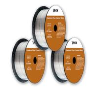 (3 Pack) PGN Flux Core Wire .035 - E71T-11 .035 Inch, 2 Pound Spool - Gasless Mild Steel MIG Welding Wire with Low Splatter - For All Position Arc Welding