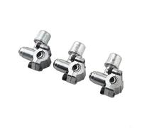 3 Pack Piercing Line Service Valves for HVAC Use Refrigerator Refill Tap with 1/4 5/16 3/8 Inch Pipe Compatible with Multiple Air Conditioning Systems