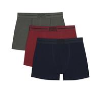 3 Pack Plain Underwear In Blue/Red/Green