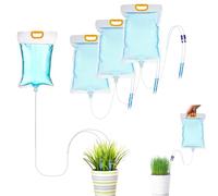 3 Pack Plant Drip Irrigation Kit, 3.5L Automatic Watering Bags with Adjustable Flow Control, Self Watering System for Potted Plants Indoor, Garden Patio Hanging Plants Vacation Drip Sprinkler Device