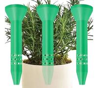 3 Pack Plant Watering Spikes, Automatic Deep Root Irrigation Stakes for Garden, Flower Beds and Houseplants, Self-Watering System with Durable Funnel Design (Green)