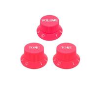 3 Pack Plastic 2T1V Volume And Tone Control Knobs For Guitars Suitable For Beginners