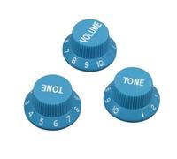 3 Pack Plastic 2T1V Volume And Tone Control Knobs For Guitars Suitable For Beginners Guitar Knobs For Adult Beginners(Light Blue)