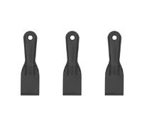 3 Pack Plastic Putty Knife Set, 2 in Flexible Putty Filler Spatula Scraper, Multipurpose DIY Paint Scrapers Tool for Spackling, Patching, Decals, Wallpaper - Black