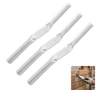 3 Pack Pointing Trowel Brick Trowel Pointing Tool 1/2" x 5/8" Brick Jointer for Masonry Repointing Bricklaying Construction DIY Home Improvement Professional Use