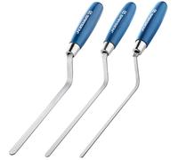 3 Pack Pointing Trowels: Narrow Brick Jointer, Tuck Pointer & Pointing Tool Set (6mm, 8mm, 10mm) for Mortar Repair, Repointing, Cement Work, Bricklaying, Tiling, and Tight Joint Finishing