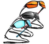 3 Pack Polarized Cycling Sunglasses: Polarized Sports Sunglasses for Men Women, Around UV400 Protection for Sports Eyewear for Outdoors Cycling Fishing Golf Mountain Ski Running Camping Unisex