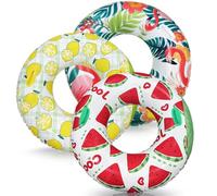3 Pack Pool Inflatables for Adults Pool Float Swimming Ring Adult